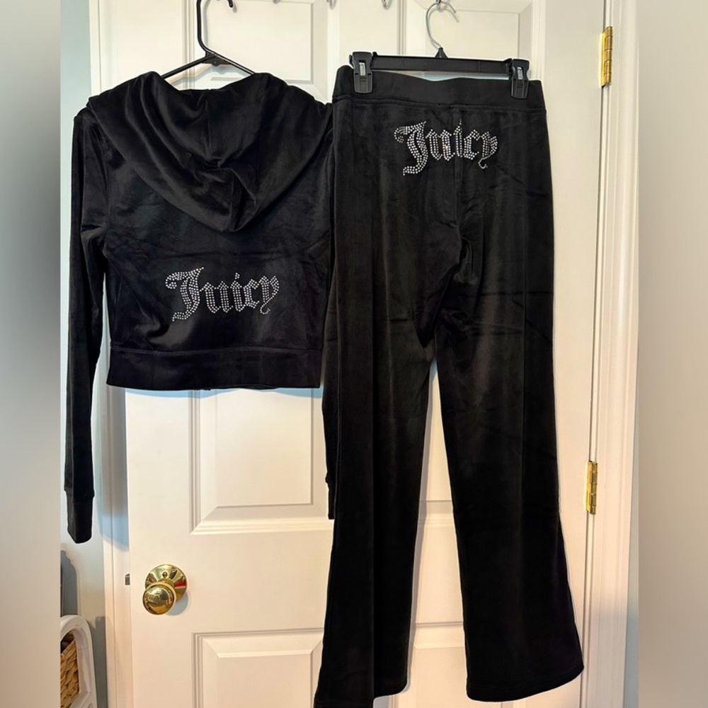 New Juicy Couture OG Bling Black Tracksuit Set - Picture 6 of 14